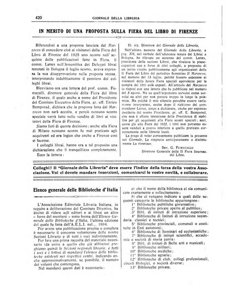 Giornale della libreria organo ufficiale della Associazione italiana editori