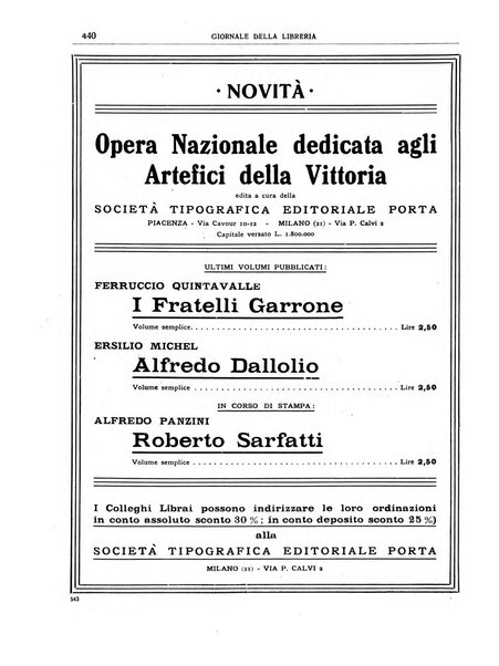 Giornale della libreria organo ufficiale della Associazione italiana editori