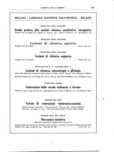 Giornale della libreria organo ufficiale della Associazione italiana editori