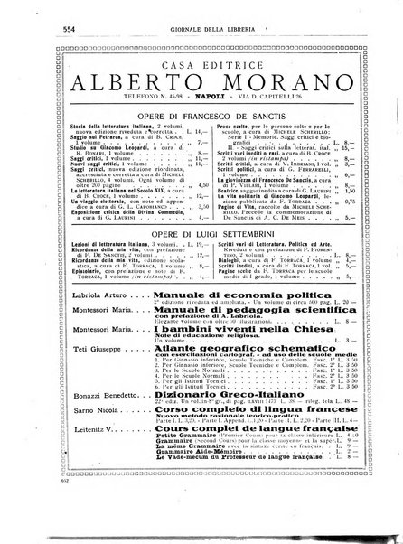 Giornale della libreria organo ufficiale della Associazione italiana editori