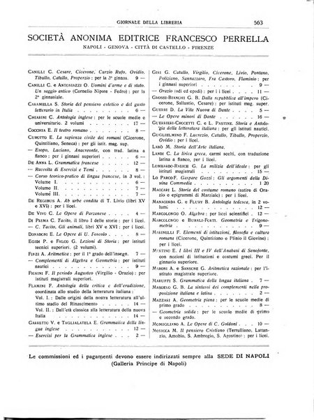 Giornale della libreria organo ufficiale della Associazione italiana editori