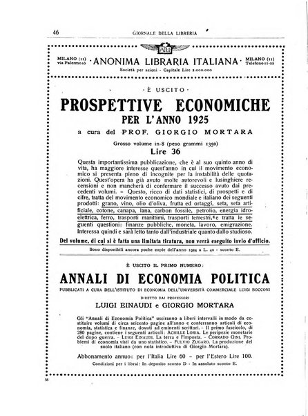 Giornale della libreria organo ufficiale della Associazione italiana editori