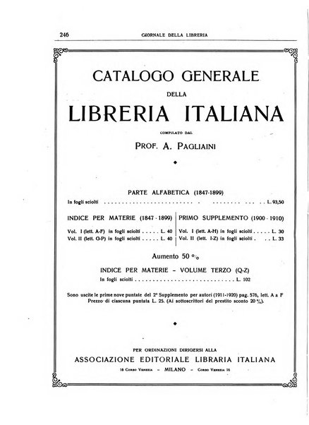 Giornale della libreria organo ufficiale della Associazione italiana editori