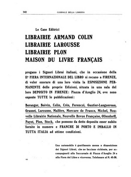 Giornale della libreria organo ufficiale della Associazione italiana editori