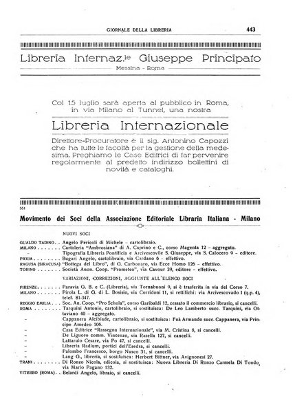 Giornale della libreria organo ufficiale della Associazione italiana editori