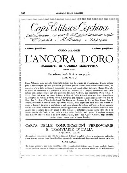 Giornale della libreria organo ufficiale della Associazione italiana editori