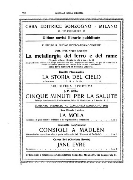 Giornale della libreria organo ufficiale della Associazione italiana editori