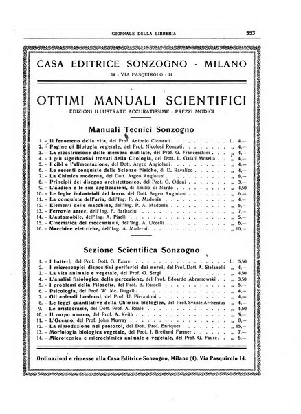 Giornale della libreria organo ufficiale della Associazione italiana editori