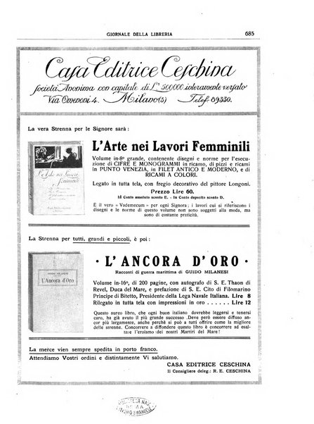 Giornale della libreria organo ufficiale della Associazione italiana editori