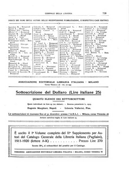 Giornale della libreria organo ufficiale della Associazione italiana editori