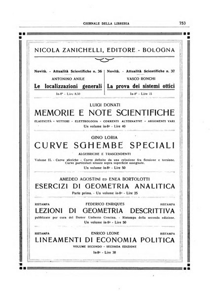 Giornale della libreria organo ufficiale della Associazione italiana editori