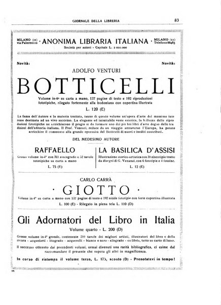 Giornale della libreria organo ufficiale della Associazione italiana editori