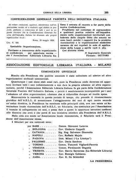 Giornale della libreria organo ufficiale della Associazione italiana editori