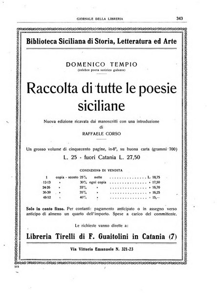 Giornale della libreria organo ufficiale della Associazione italiana editori