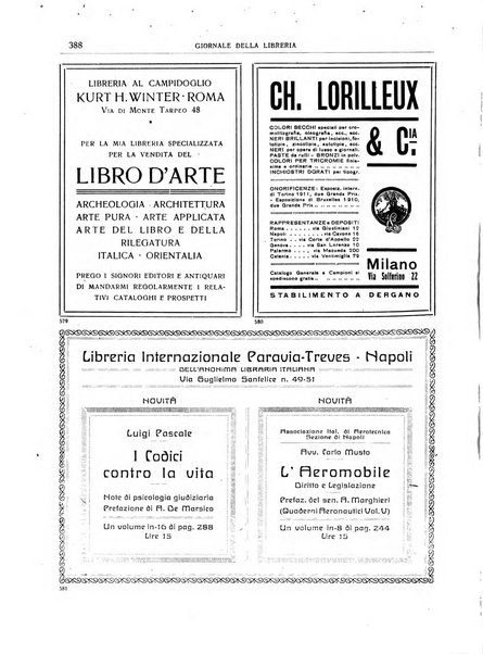 Giornale della libreria organo ufficiale della Associazione italiana editori