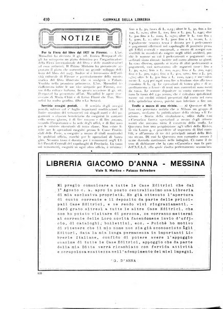 Giornale della libreria organo ufficiale della Associazione italiana editori