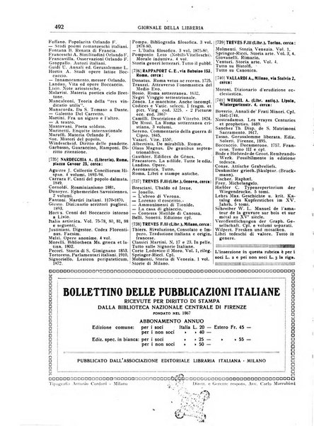 Giornale della libreria organo ufficiale della Associazione italiana editori