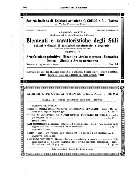 Giornale della libreria organo ufficiale della Associazione italiana editori