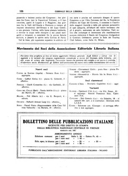 Giornale della libreria organo ufficiale della Associazione italiana editori