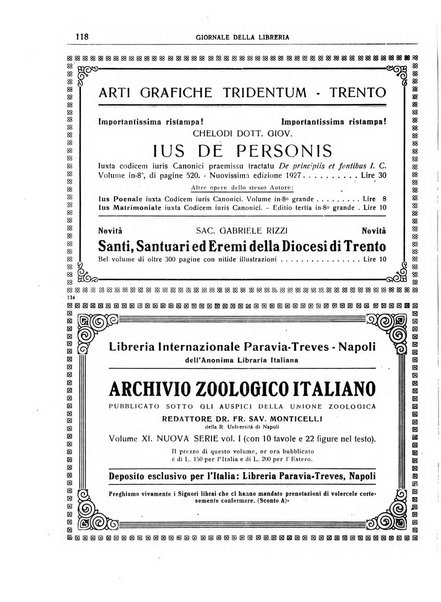 Giornale della libreria organo ufficiale della Associazione italiana editori