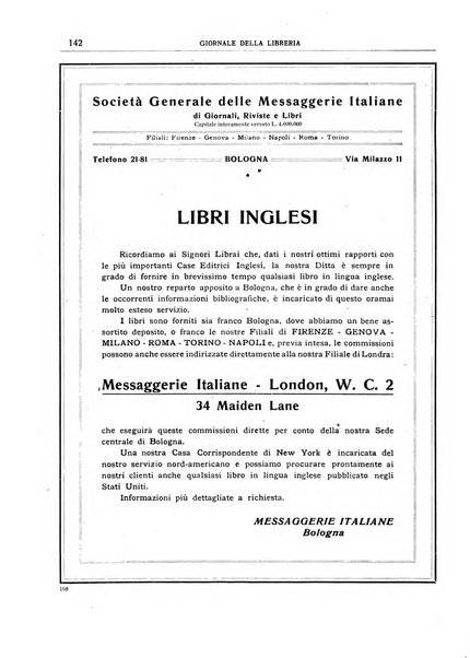 Giornale della libreria organo ufficiale della Associazione italiana editori