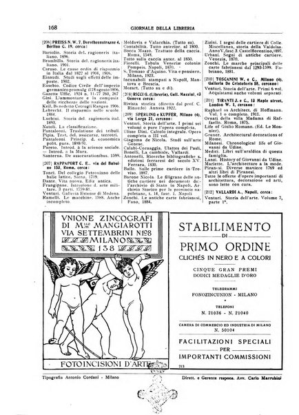 Giornale della libreria organo ufficiale della Associazione italiana editori