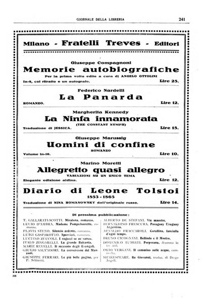 Giornale della libreria organo ufficiale della Associazione italiana editori