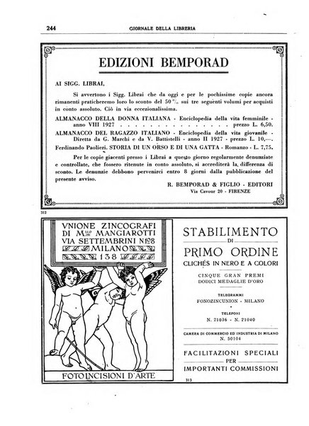 Giornale della libreria organo ufficiale della Associazione italiana editori