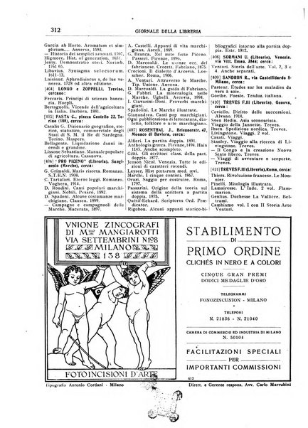 Giornale della libreria organo ufficiale della Associazione italiana editori