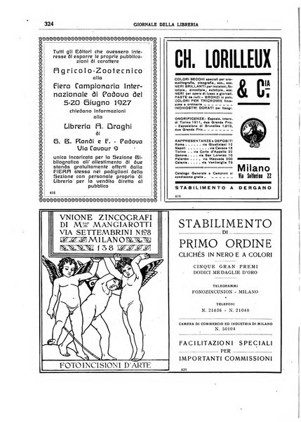 Giornale della libreria organo ufficiale della Associazione italiana editori