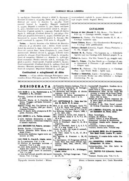 Giornale della libreria organo ufficiale della Associazione italiana editori