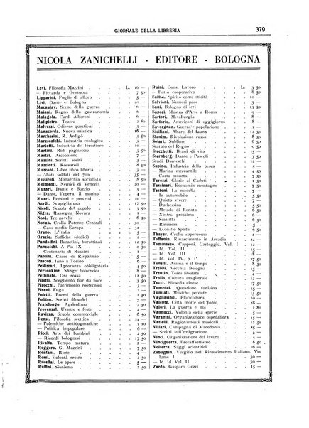 Giornale della libreria organo ufficiale della Associazione italiana editori