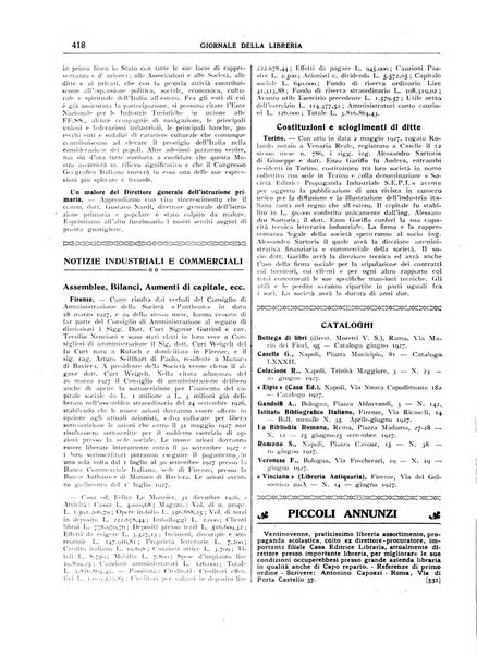 Giornale della libreria organo ufficiale della Associazione italiana editori