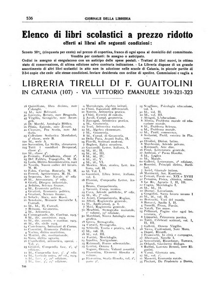 Giornale della libreria organo ufficiale della Associazione italiana editori