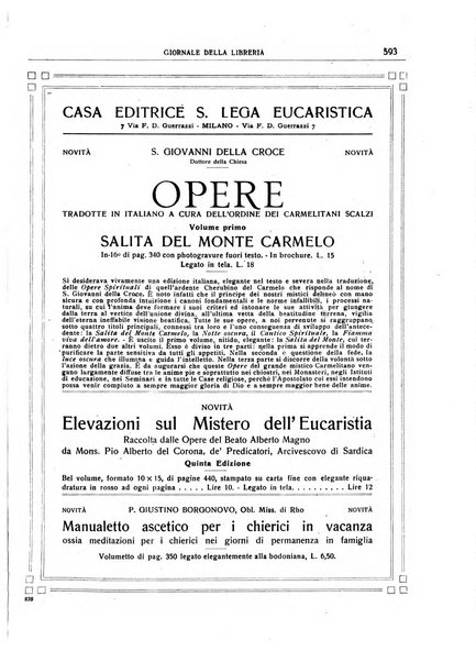 Giornale della libreria organo ufficiale della Associazione italiana editori