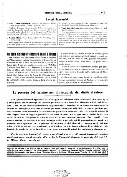 Giornale della libreria organo ufficiale della Associazione italiana editori