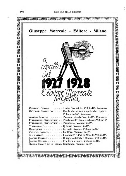 Giornale della libreria organo ufficiale della Associazione italiana editori