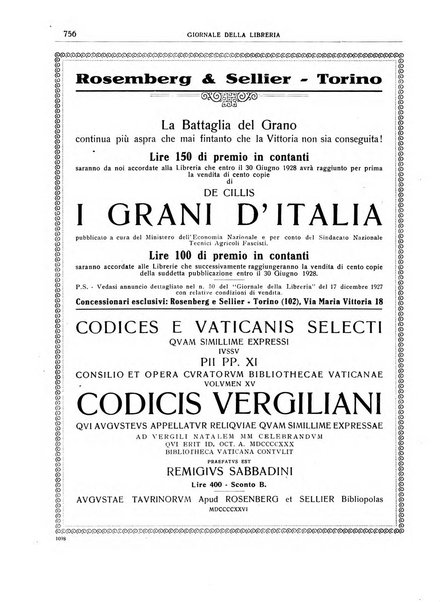 Giornale della libreria organo ufficiale della Associazione italiana editori