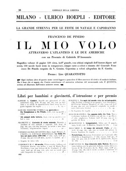 Giornale della libreria organo ufficiale della Associazione italiana editori