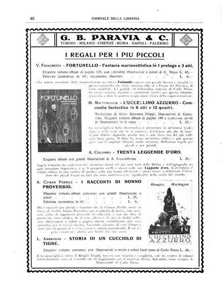 Giornale della libreria organo ufficiale della Associazione italiana editori