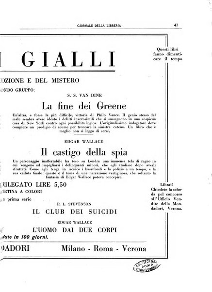 Giornale della libreria organo ufficiale della Associazione italiana editori