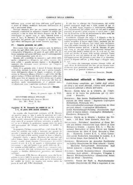 Giornale della libreria organo ufficiale della Associazione italiana editori