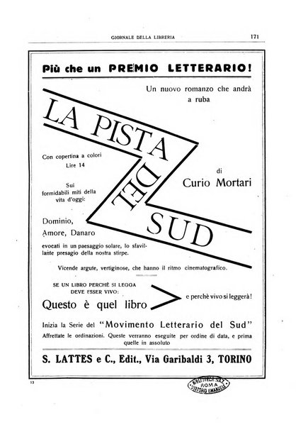 Giornale della libreria organo ufficiale della Associazione italiana editori