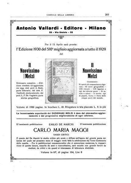 Giornale della libreria organo ufficiale della Associazione italiana editori