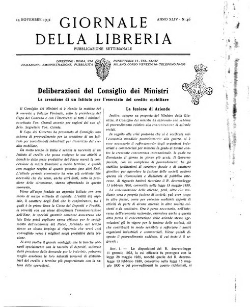 Giornale della libreria organo ufficiale della Associazione italiana editori