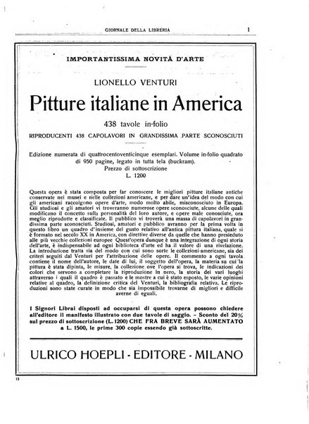 Giornale della libreria organo ufficiale della Associazione italiana editori