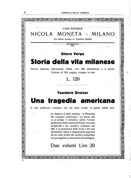 Giornale della libreria organo ufficiale della Associazione italiana editori