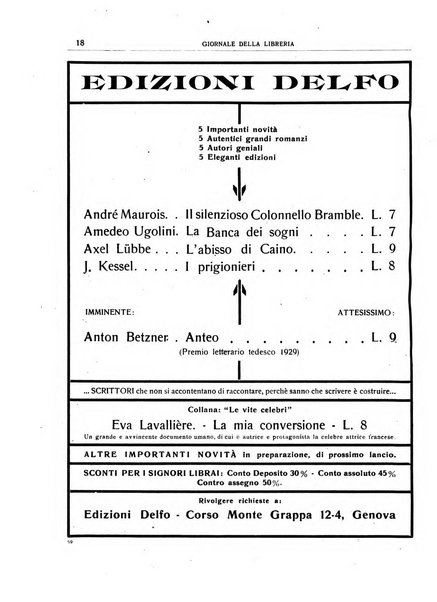 Giornale della libreria organo ufficiale della Associazione italiana editori