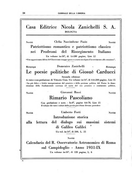 Giornale della libreria organo ufficiale della Associazione italiana editori