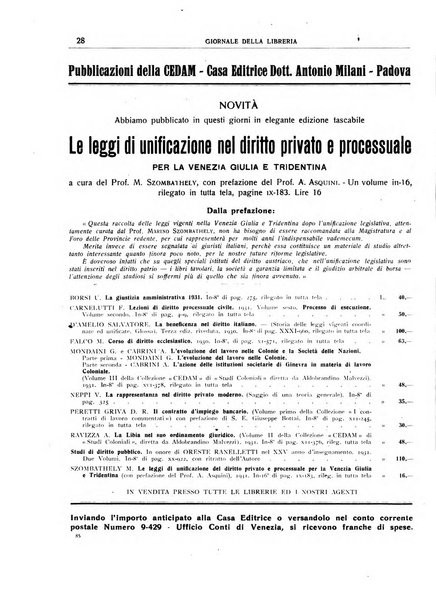 Giornale della libreria organo ufficiale della Associazione italiana editori